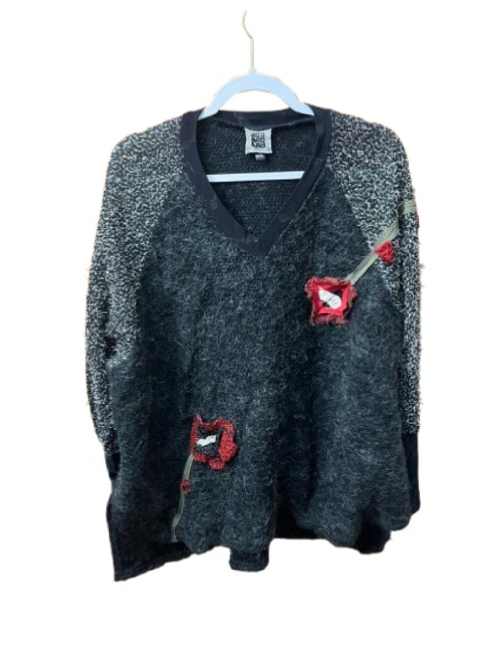 JGU Mad Lab V Neck Art-To-Wear Sweater